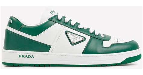 neon green prada sneakers|Prada leather sneakers.